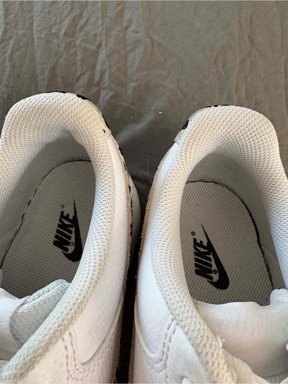 Nike Court Vision Low Leopard Swoosh White Leather. Size 9.5. - Picture 7 of 14